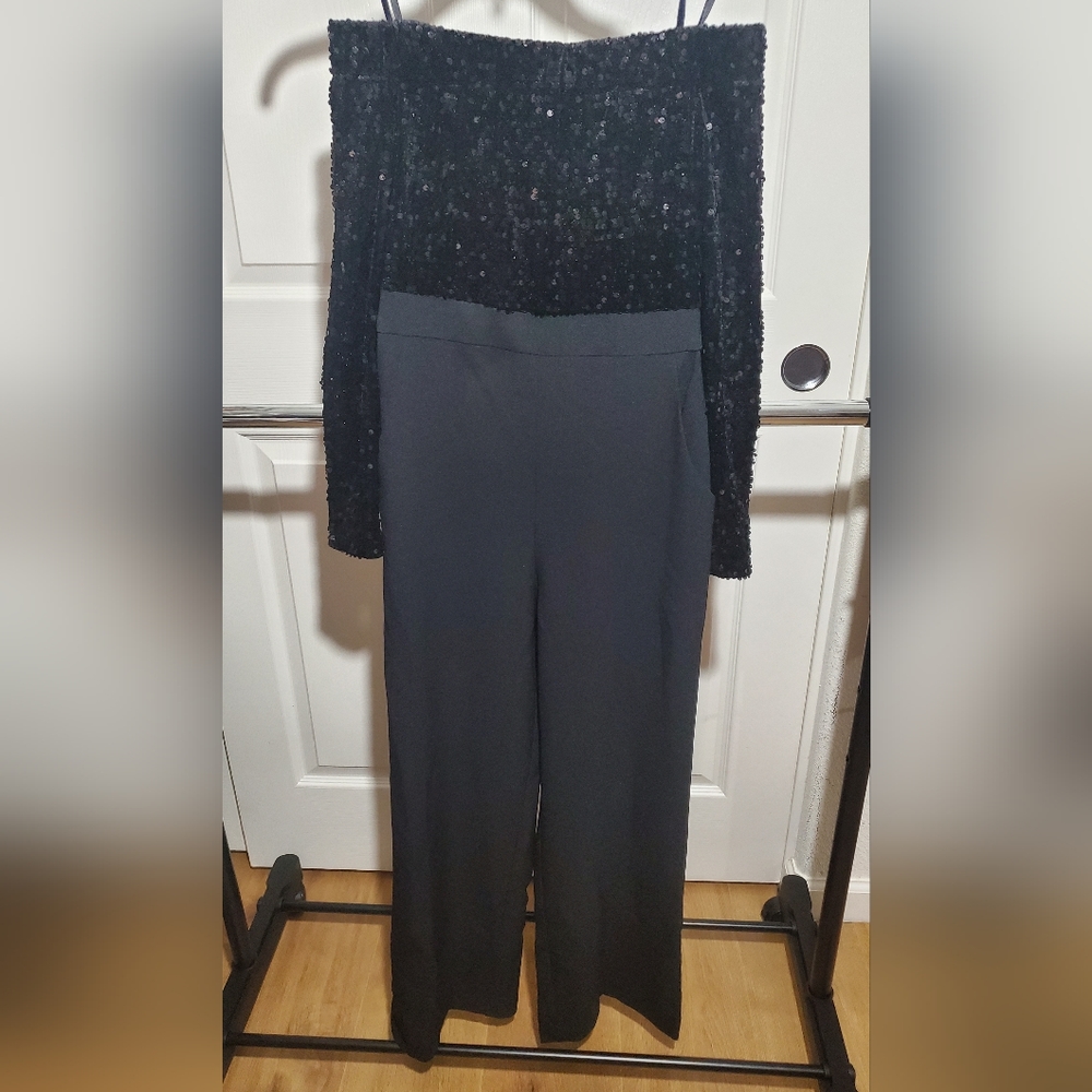 Eliza J black evening jumpsuit